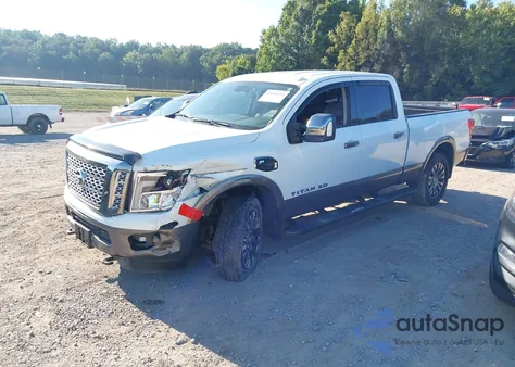 2019 Nissan Titan Xd Platinum Reserve Diesel z USA, uszkodzony, nr VIN 1N6BA1F49KN519508